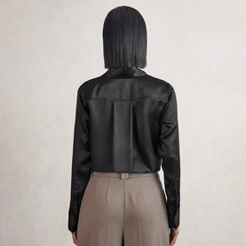 Ameira Double Cuff Regular Fit Silk Shirt