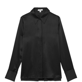 Ameira Double Cuff Regular Fit Silk Shirt