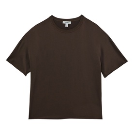 Lena Solid Silk T-Shirt