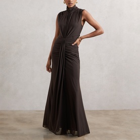 Daniella Sheer Ruched Dress