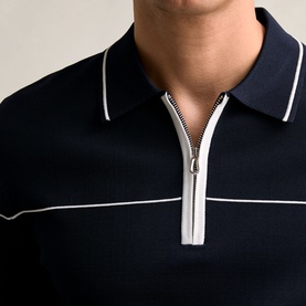 Bradford Half-Zip Tipped Polo Shirt