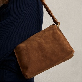 Paige Suede Leather Crossbody Bag