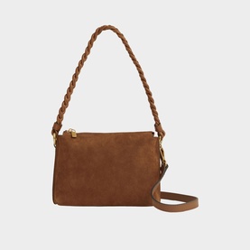 Paige Suede Leather Crossbody Bag