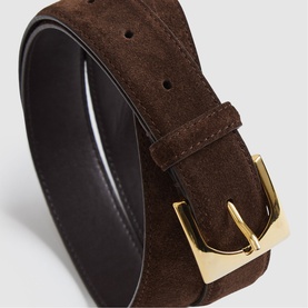 Belinda Suede Square Buckle Belt