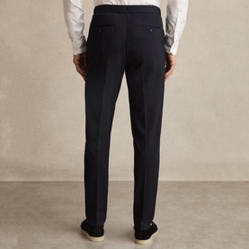 Gerrard Drawstring Slim Leg Suit Trousers