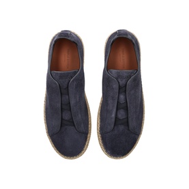 Triple Stitch Suede Espadrilles