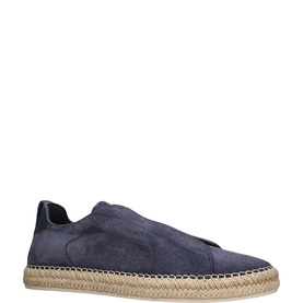 Triple Stitch Suede Espadrilles
