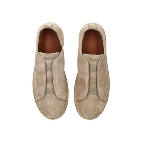 Triple Stitch Suede Espadrilles
