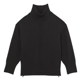 Harri Zip Wool Turtleneck Sweater