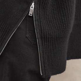 Harri Zip Wool Turtleneck Sweater