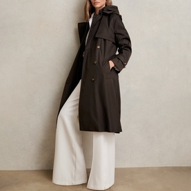 Azura Hooded Trench Coat