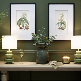 Safio Green Table Lamp, Set of Two