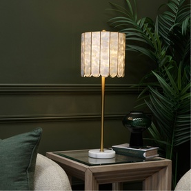 Mother of Pearl Style Buffet Table Lamp