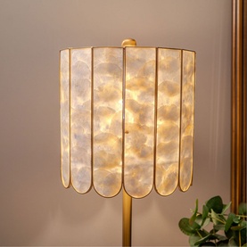 Mother of Pearl Style Buffet Table Lamp