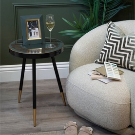 Bellatrix Swirl Pattern Side Table