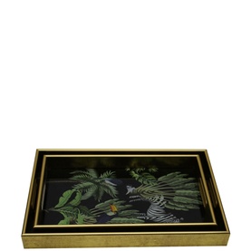 Zebra Serving Tray Two-Piece Set