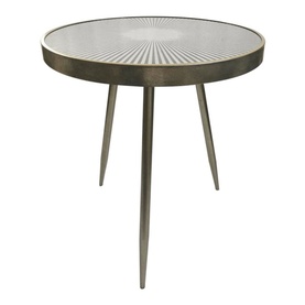 Reyna Sundial Round Side Table