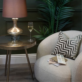 Reyna Sundial Round Side Table