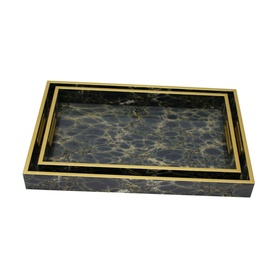 Patterned Serving Tray Two-Piece Set