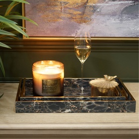 Patterned Serving Tray Two-Piece Set