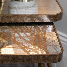 Forest Scene Square Side Table