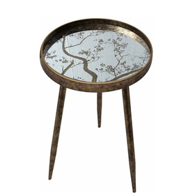 Oriental Tree Round Side Table