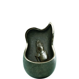 Bronze Hands Detail Holy Water Font