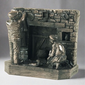 Works Done Bronze Figurine
