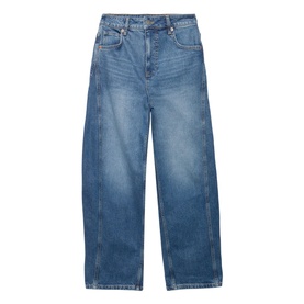 High-Rise Tapered Barrel Jeans