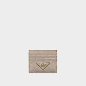 Triangle Logo Leather Cardholder