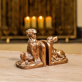 Labrador Bronze Bookends Two-Piece Set