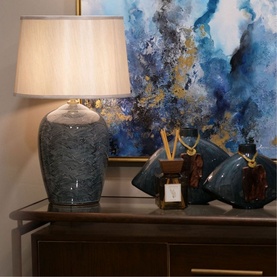 Blue Waves Table Lamp