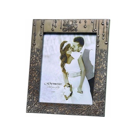Mr & Mrs Bronze Wedding Photo Frame 8 x 10in