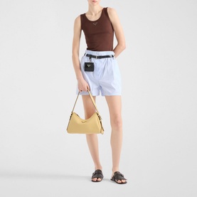 Aim&eacute;e Medium Leather Shoulder Bag