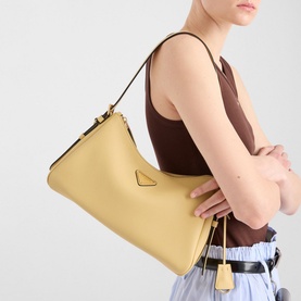 Aim&eacute;e Medium Leather Shoulder Bag