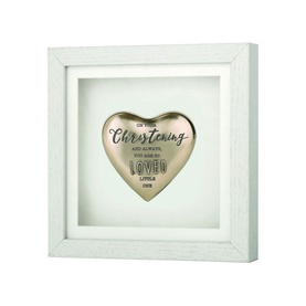Christening Bronze Framed Plaque