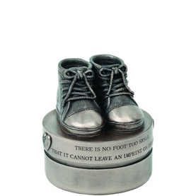Baby Boy Booties Bronze Trinket Box