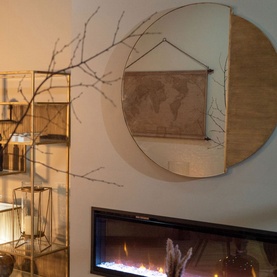 Franklin Round Mirror