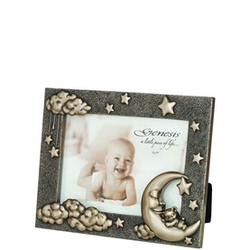 Moon & Teddy Bronze Photo Frame 5 x 7in