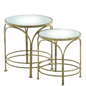 Ethan Round Nest of Tables Two-Piece Set
