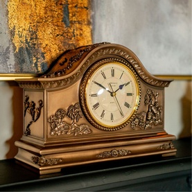 Oriental Bronze Mantle Clock