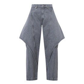 Sculptural Cropped Jeans