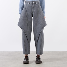 Sculptural Cropped Jeans
