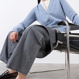 Sculptural Cropped Jeans