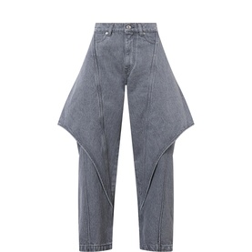 Sculptural Cropped Jeans