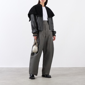 Pleated Wide Leg Trousers
