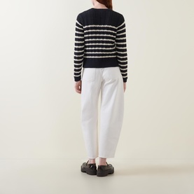 Selenia Striped Knit Sweater