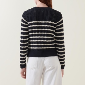 Selenia Striped Knit Sweater