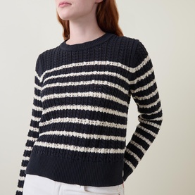 Selenia Striped Knit Sweater
