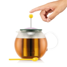Assam Tea Press with Stainless Steel Filter 1L